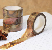 Brown Abstract Washi Tape | Ellis Woolley Illustration - Papertail Fox