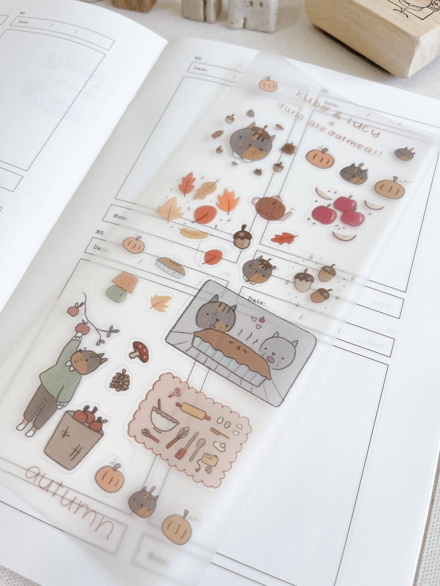Kuboandlucy x Dana Ate Oatmeal Four Seasons Sticker Sheet | Kubo and Lucy