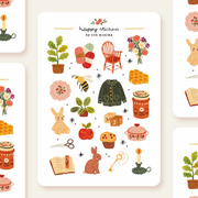 Sweet Afternoon Sticker Sheet by Och Monika | Papertail Fox