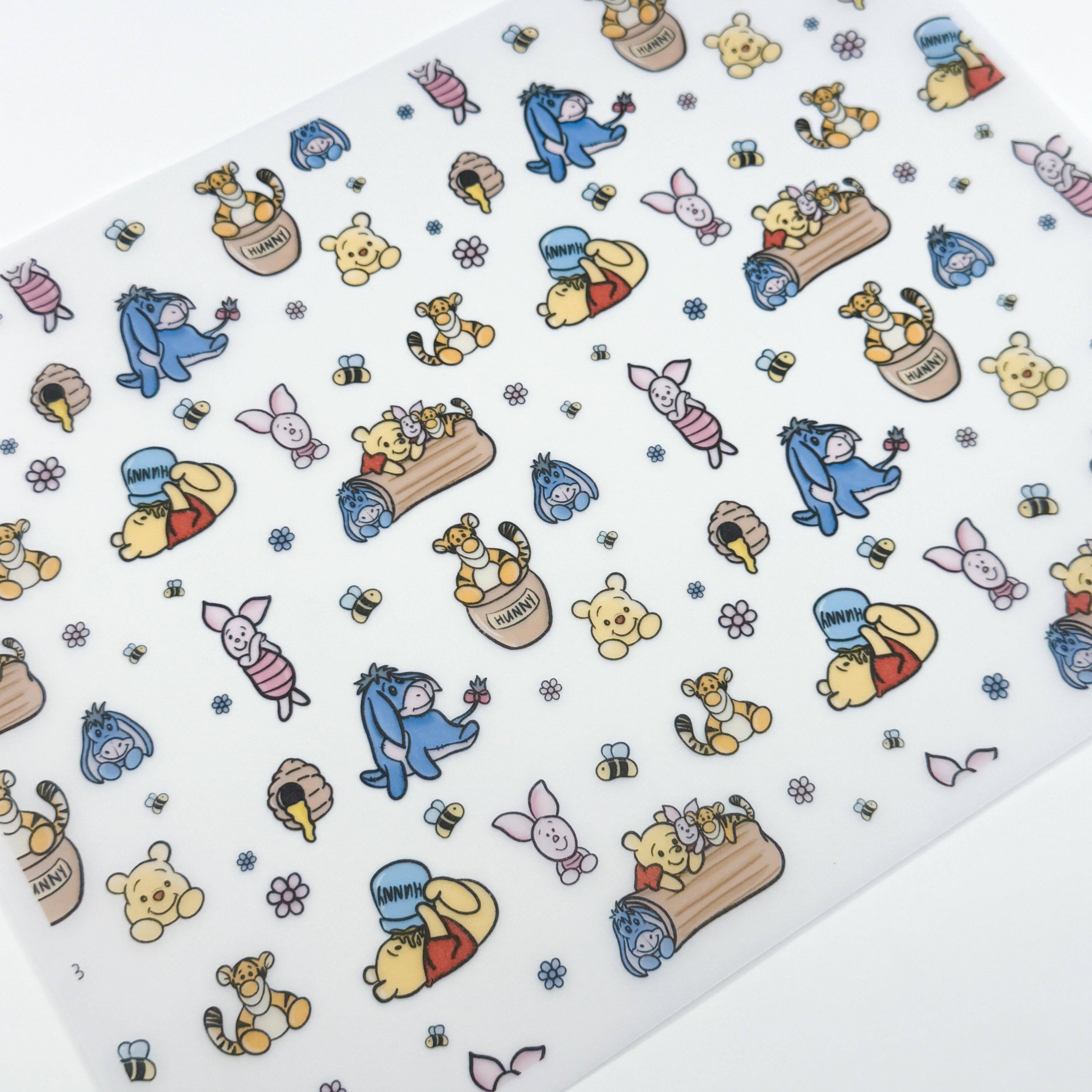 Honey and Friends Full Size Vellum Sheet | Planner Monkey Co