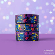 Blue Tiger Gold Foil Washi Tape by Meow Amor Creative | Papertail Fox
