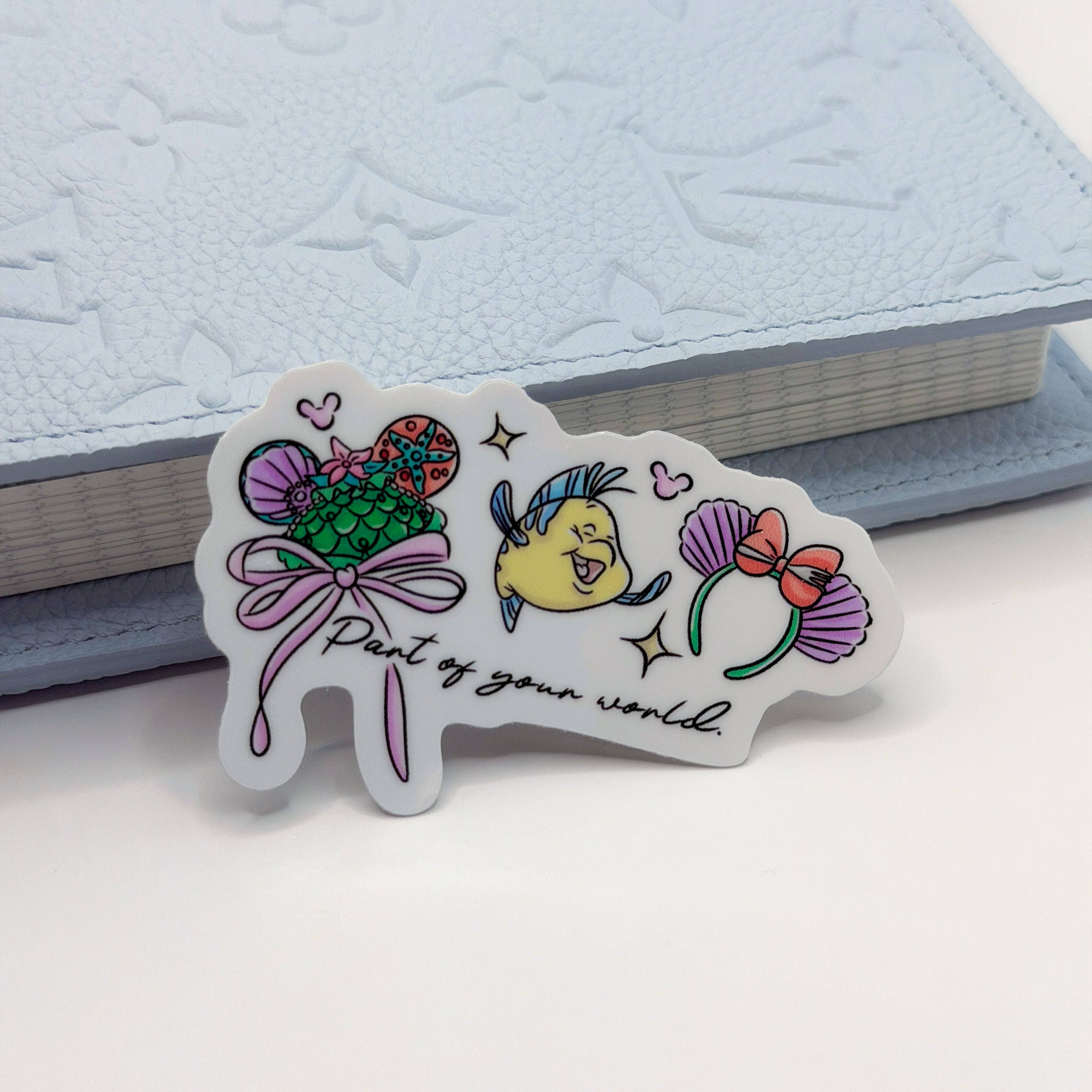 Part Of This World Ears Vinyl Die Cut Sticker | Planner Monkey Co