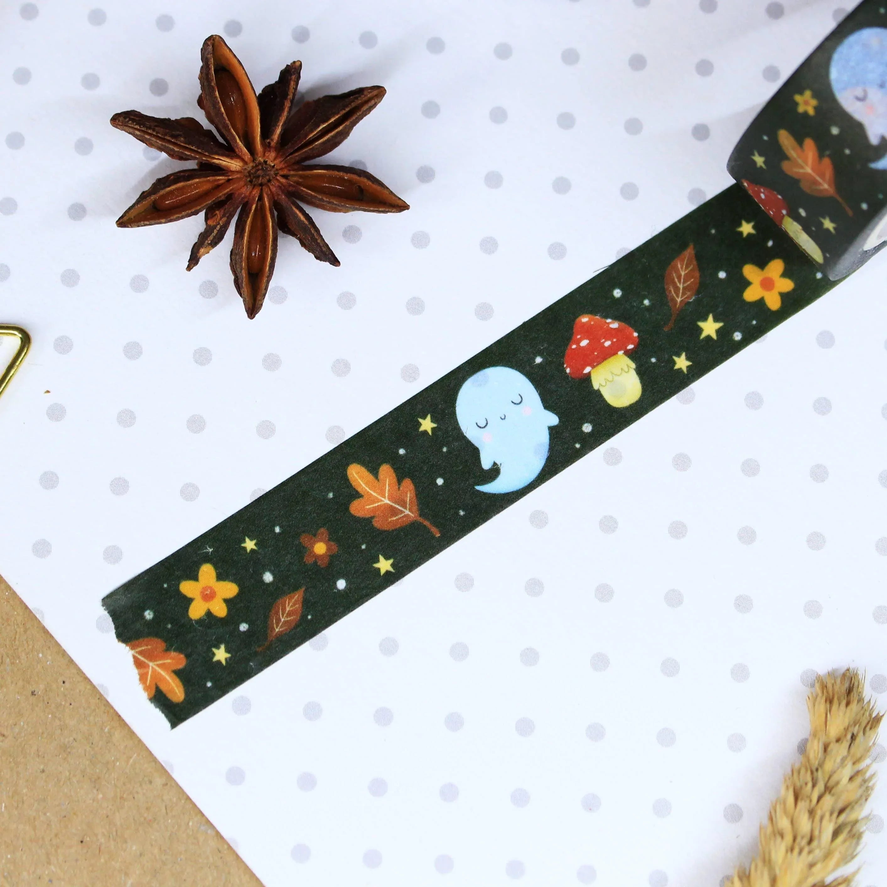 Forest Ghost Washi Tape | Ellis Woolley Illustration - Papertail Fox