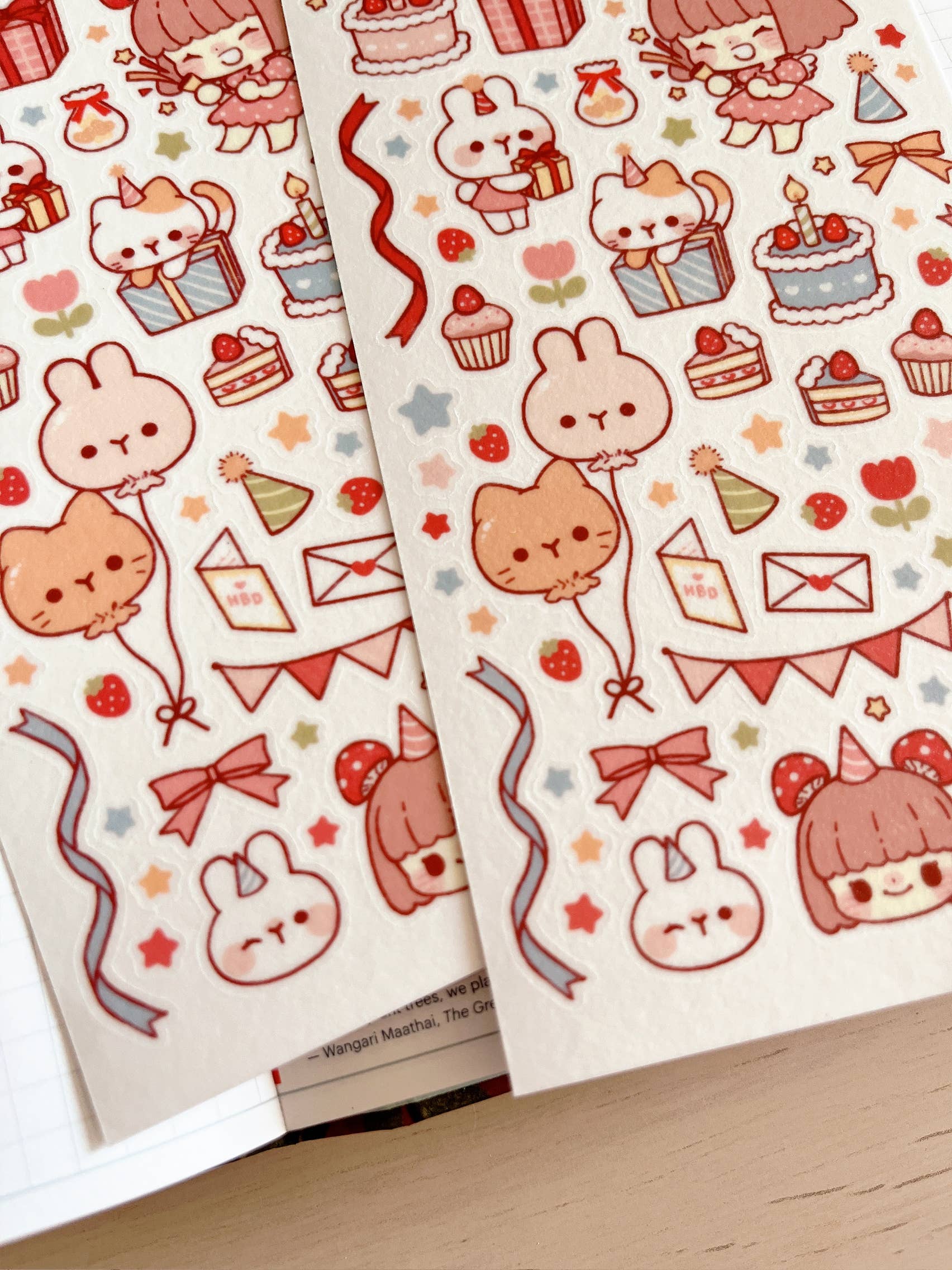 Happy Birthday Sticker Sheet no.097 by Cherry Rabbit | Papertail Fox