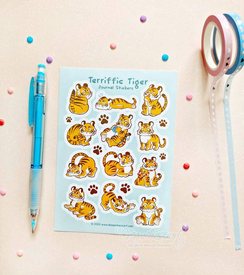 Terriffic Tiger Sticker sheet