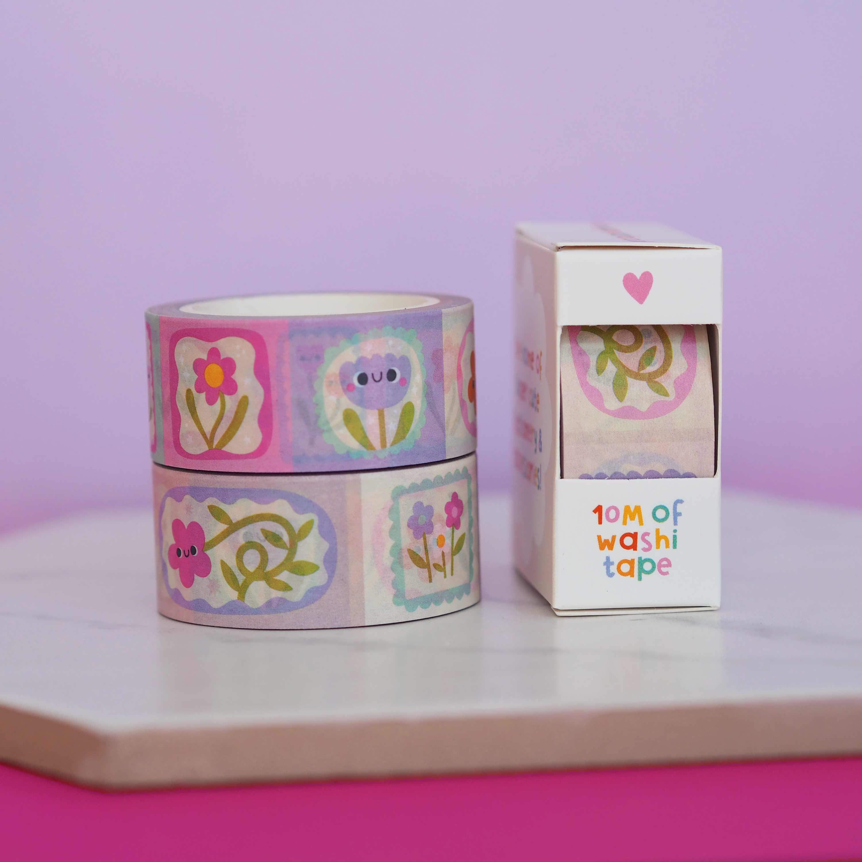 Framed Flowers Washi Tape | Nutmeg and Arlo
