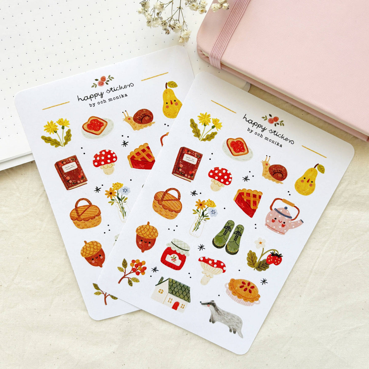 All Cozy Sticker Sheet | Och Monika