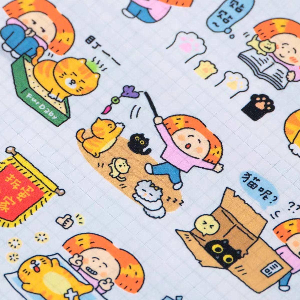 Cats Washi Tape | Life with Fur Babies, Kawaii Journaling