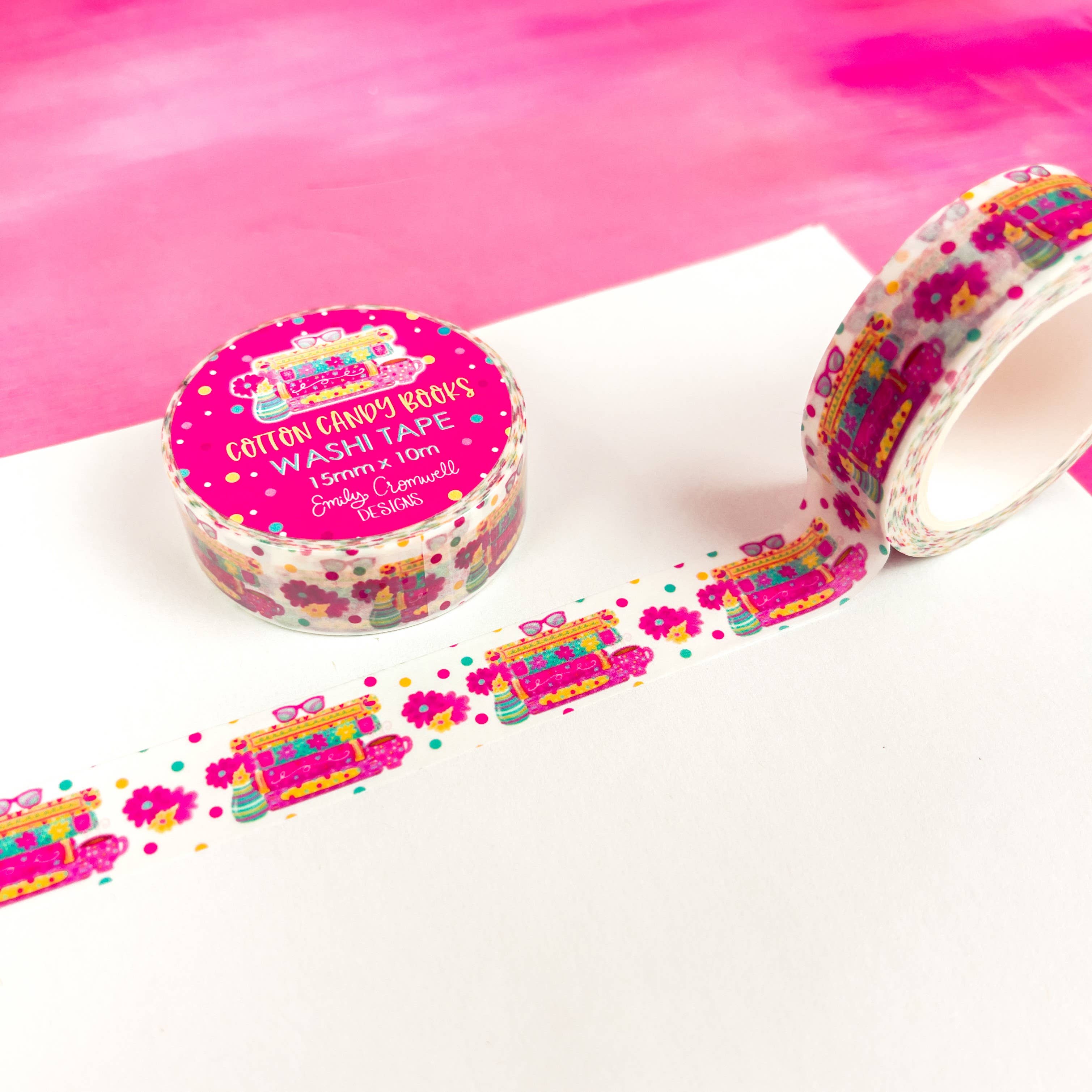 Cotton Candy Books Washi Tape | Emily Cromwell Designs