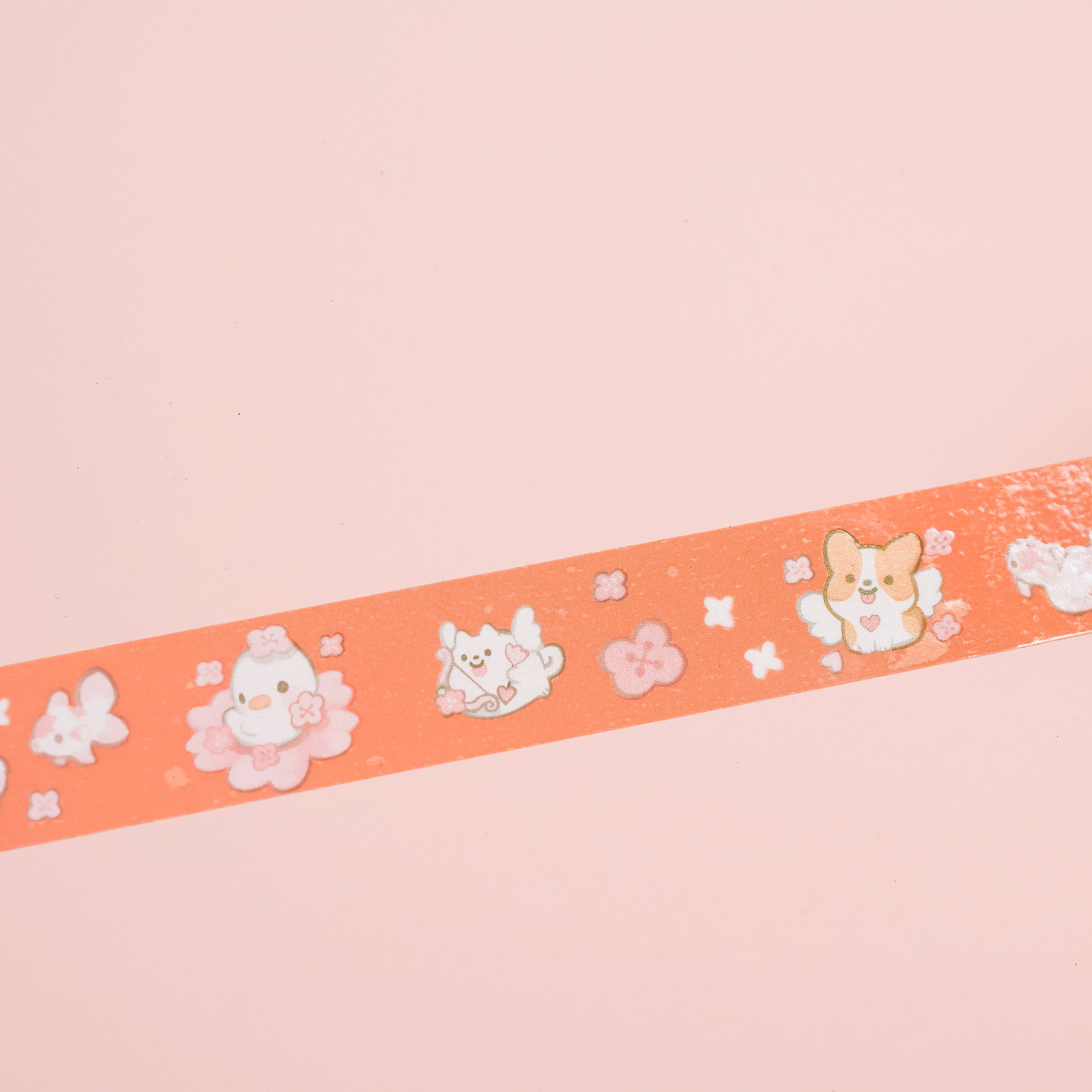 Thousand Skies PET Tape  Sakura Friends PET Tape - 15mm Glossy Finish