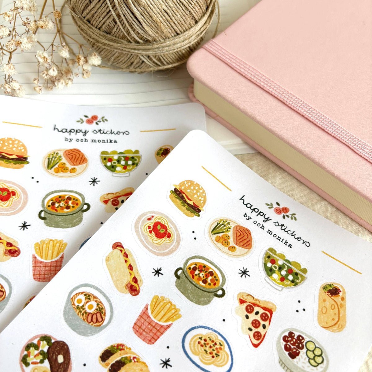 Dinner Time Sticker Sheet | Och Monika
