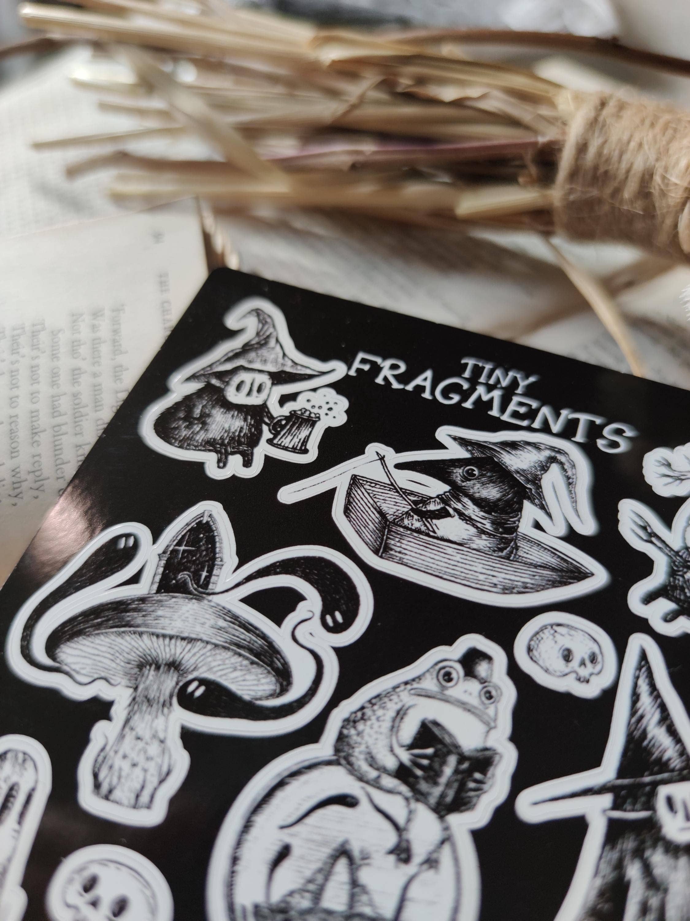 Tiny Fragments Spooky Fantasy Sticker Sheet by Jon Turner | Papertail Fox