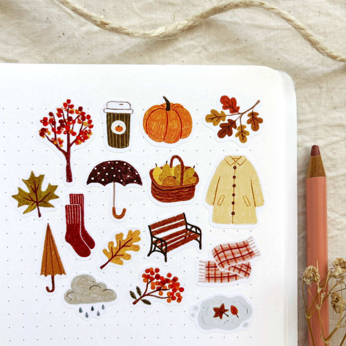 Autumn Walk Sticker Sheet | Och Monika