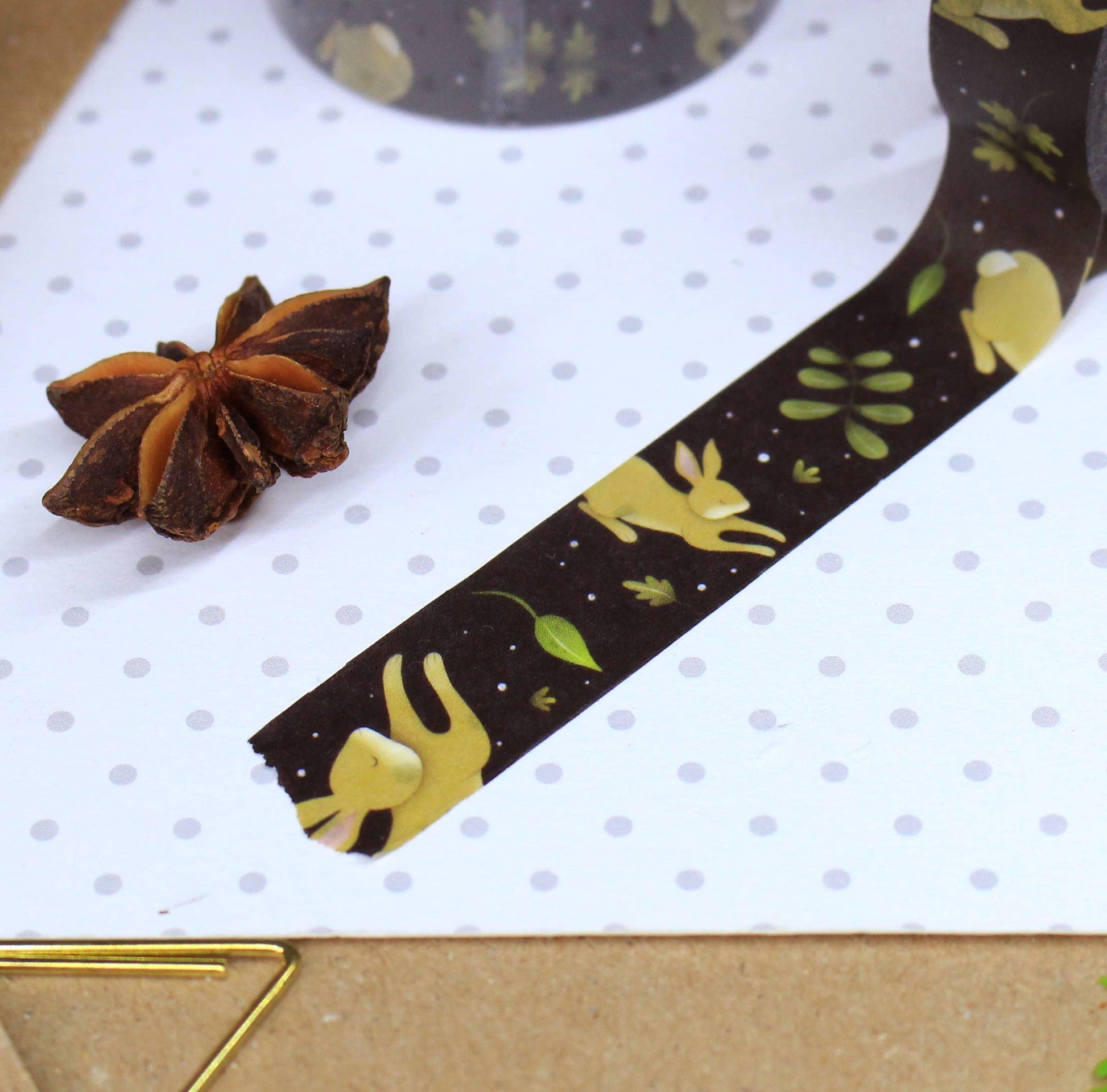 Rabbits Washi Tape | Ellis Woolley Illustration - Papertail Fox