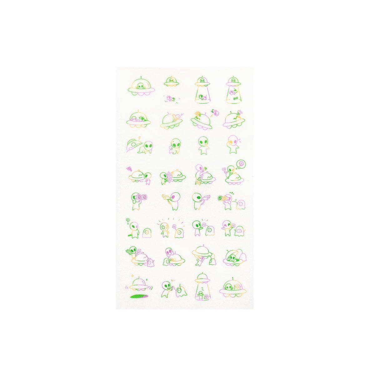 Alien Paper Transfer Stickers by Irodo