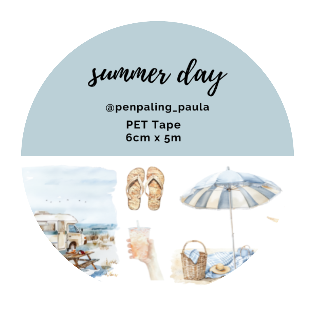 Summer Day Pre-Cut PET Tape | Penpaling Paula - Papertail Fox