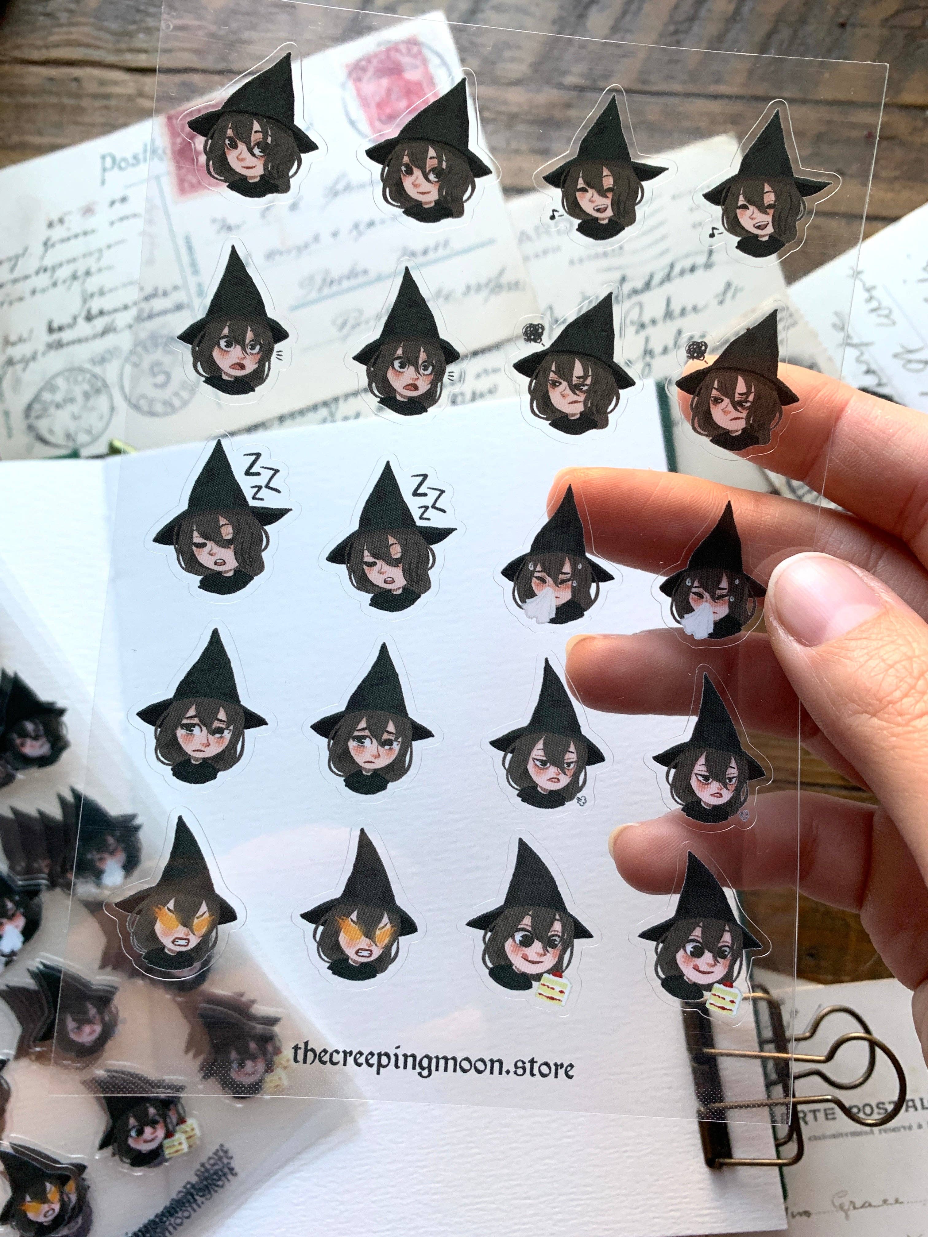 Little Witch Mood Sticker Sheet by The Creeping Moon | Papertail Fox