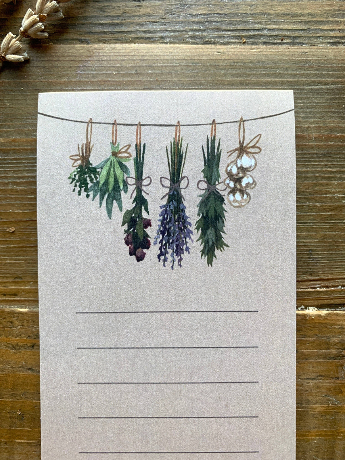 Witch's Herbs List Notepad by The Creeping Moon | Papertail Fox