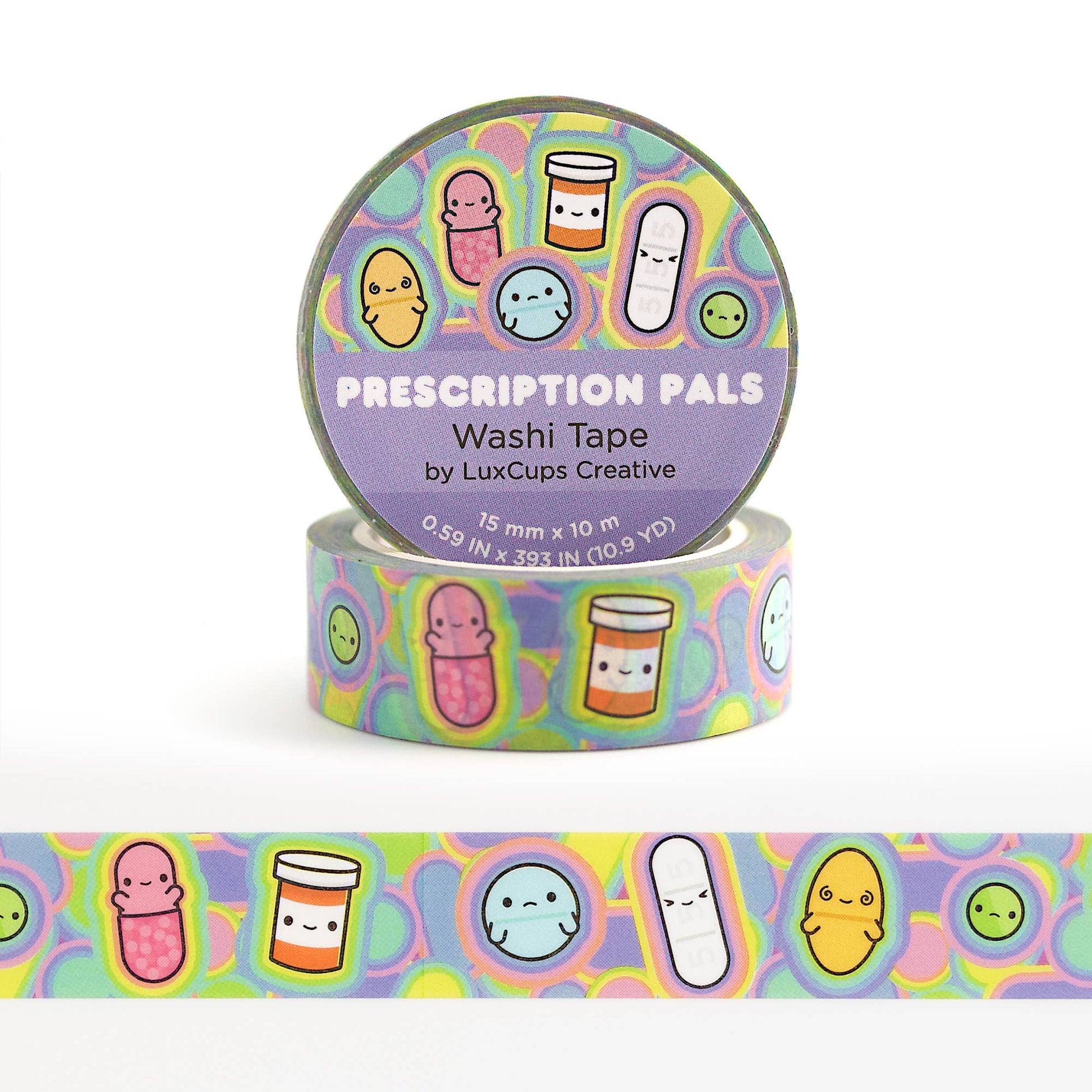 Prescription Pals Washi Tape by LuxCups Creative | Papertail Fox
