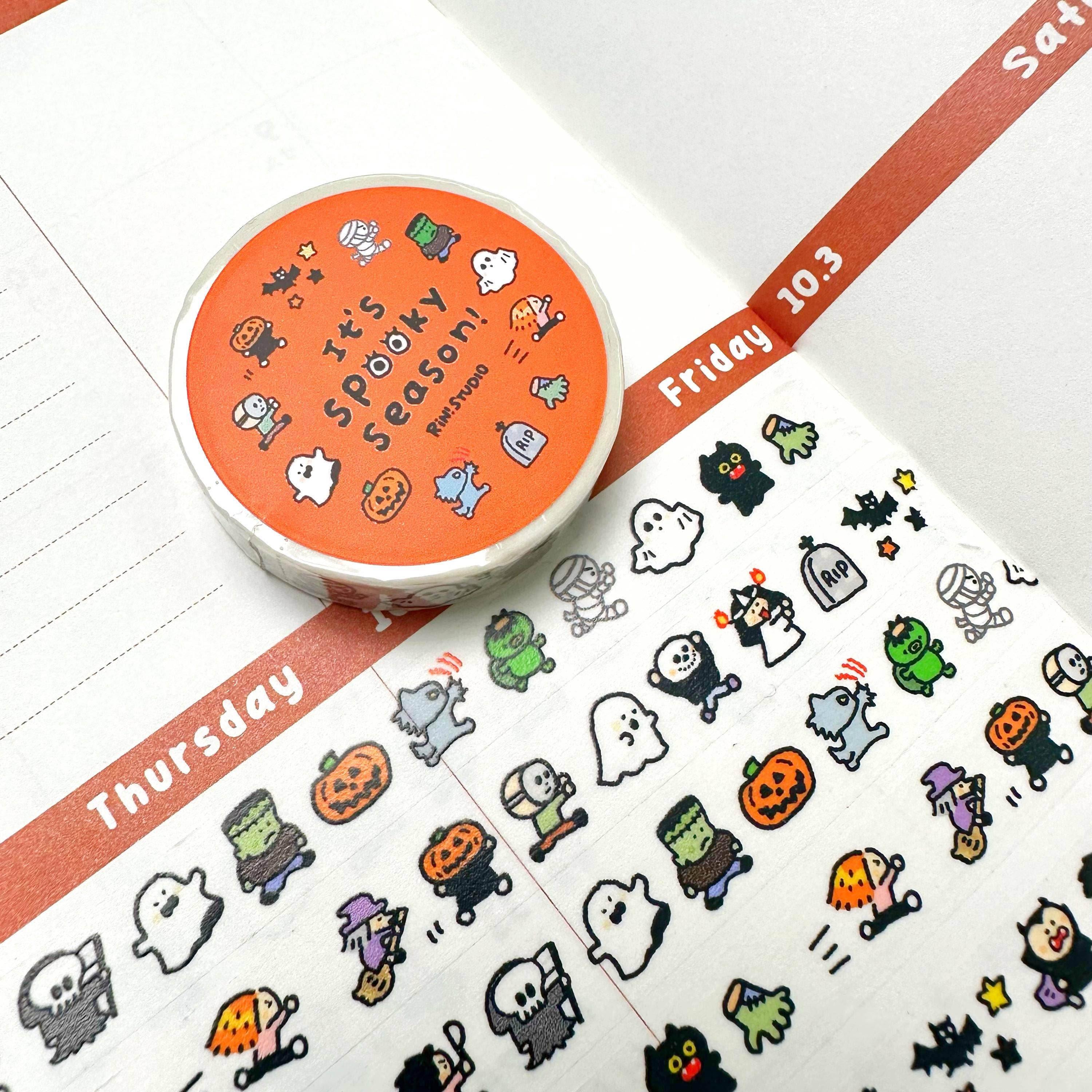 Halloween Mini Washi Tape by RiN! Studio | Papertail Fox