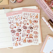Cat Party Sticker Sheet no.037 by Cherry Rabbit | Papertail Fox