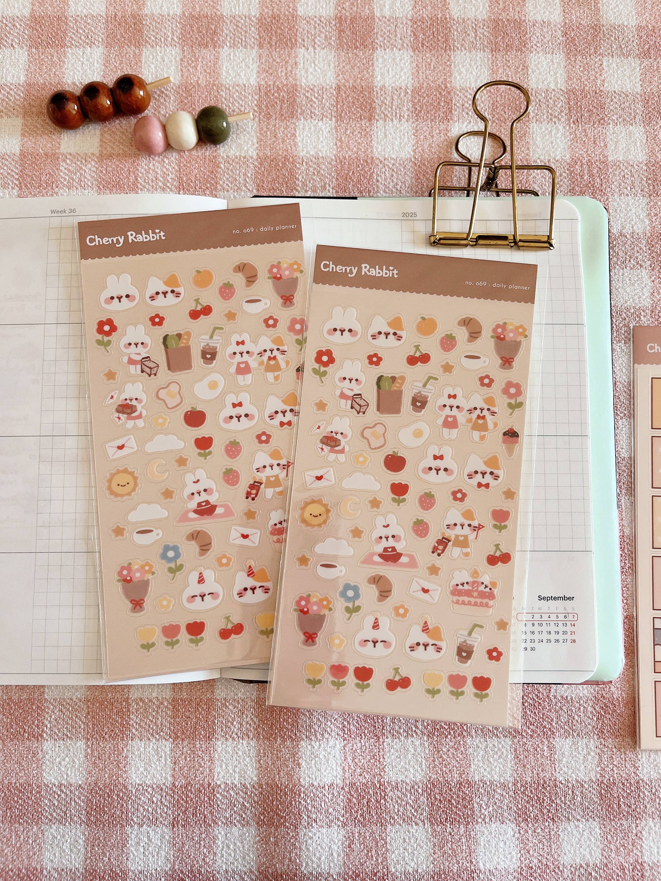 Daily Planner Sticker Sheet no.069 by Cherry Rabbit | Papertail Fox