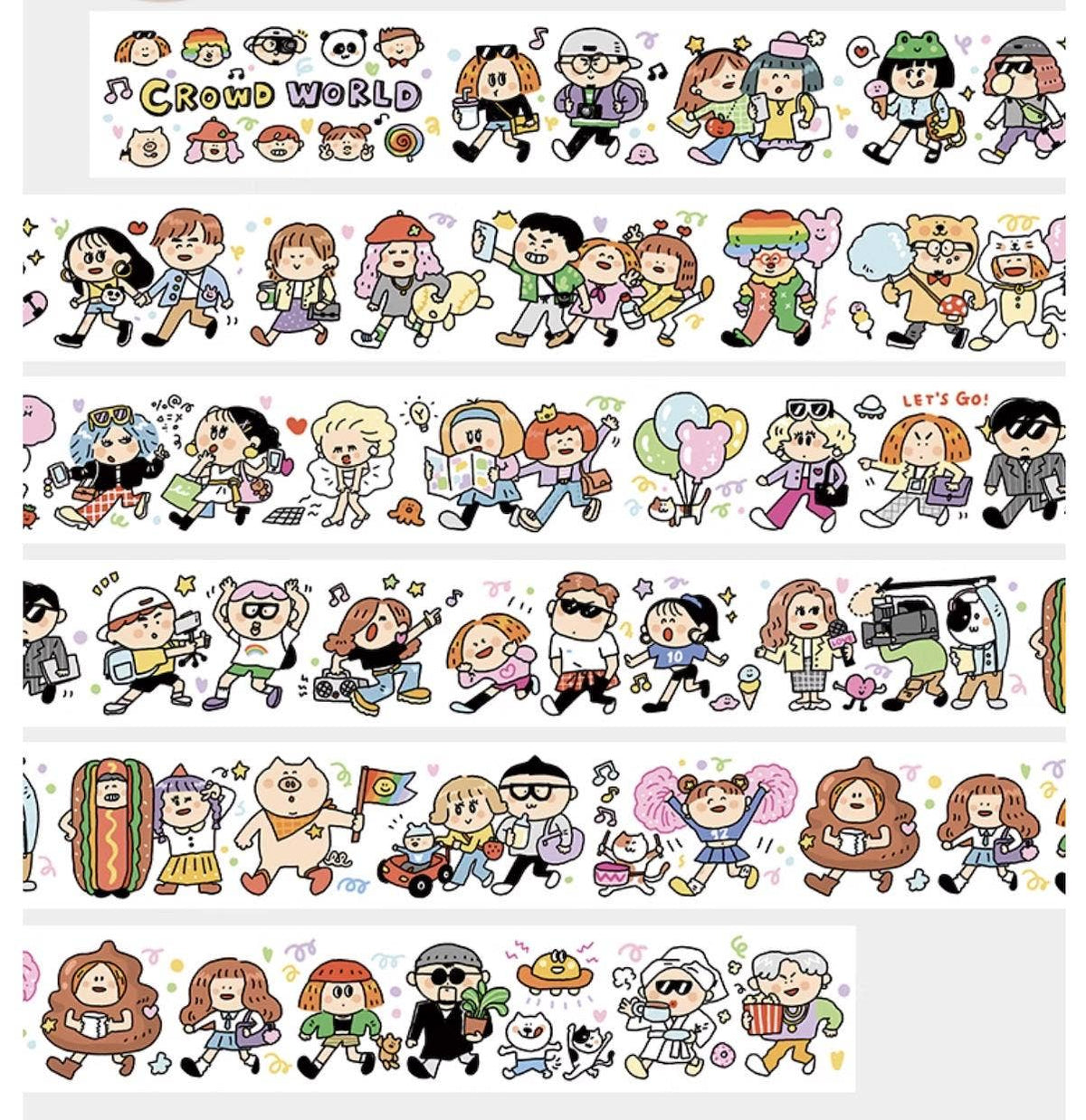 Crowd World Washi Tape | RiN! Studio