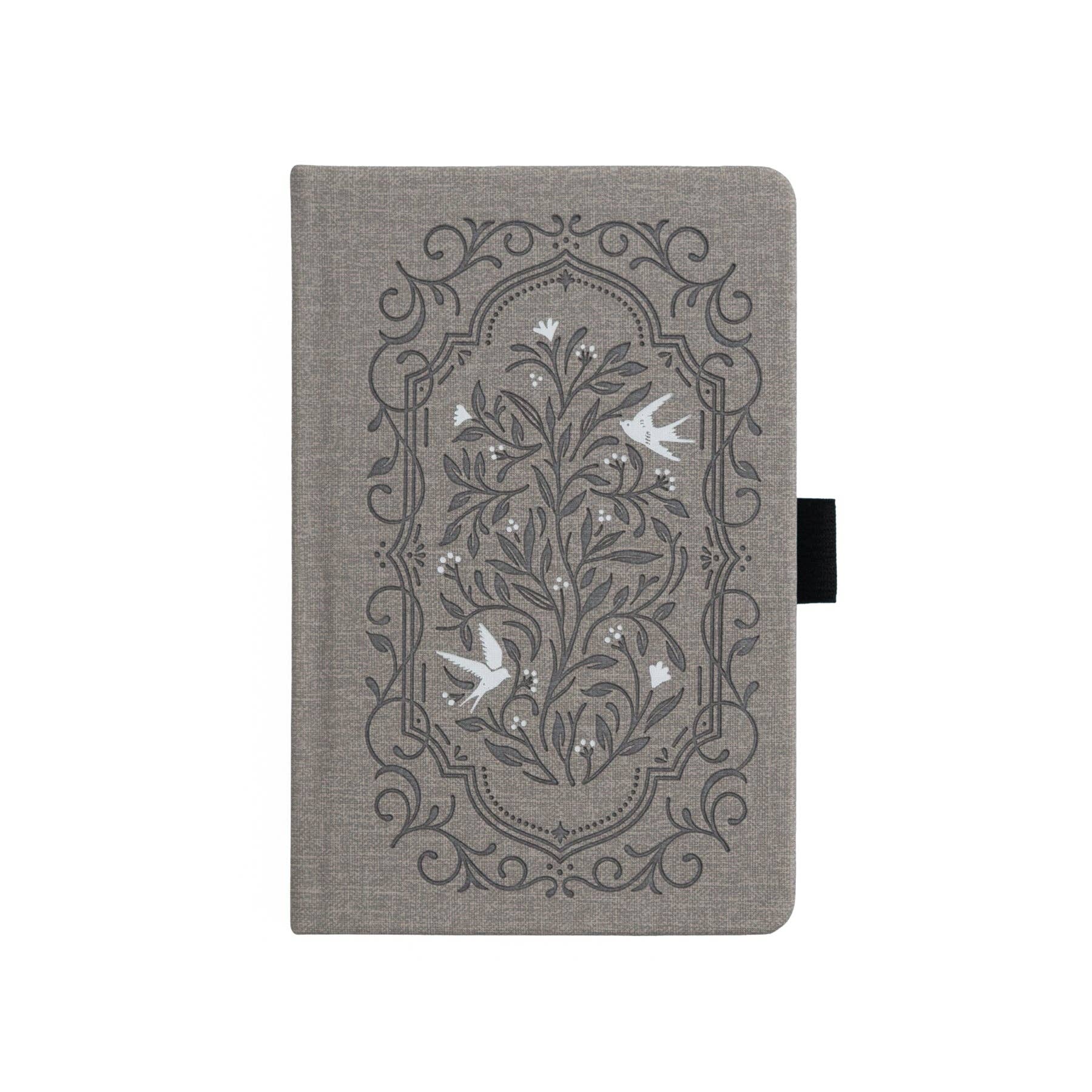 Songbird in Warm Gray – Dot Grid Notebook