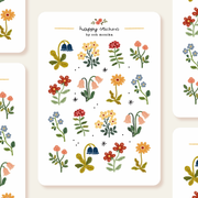 Flowers Sticker Sheet by Och Monika | Papertail Fox