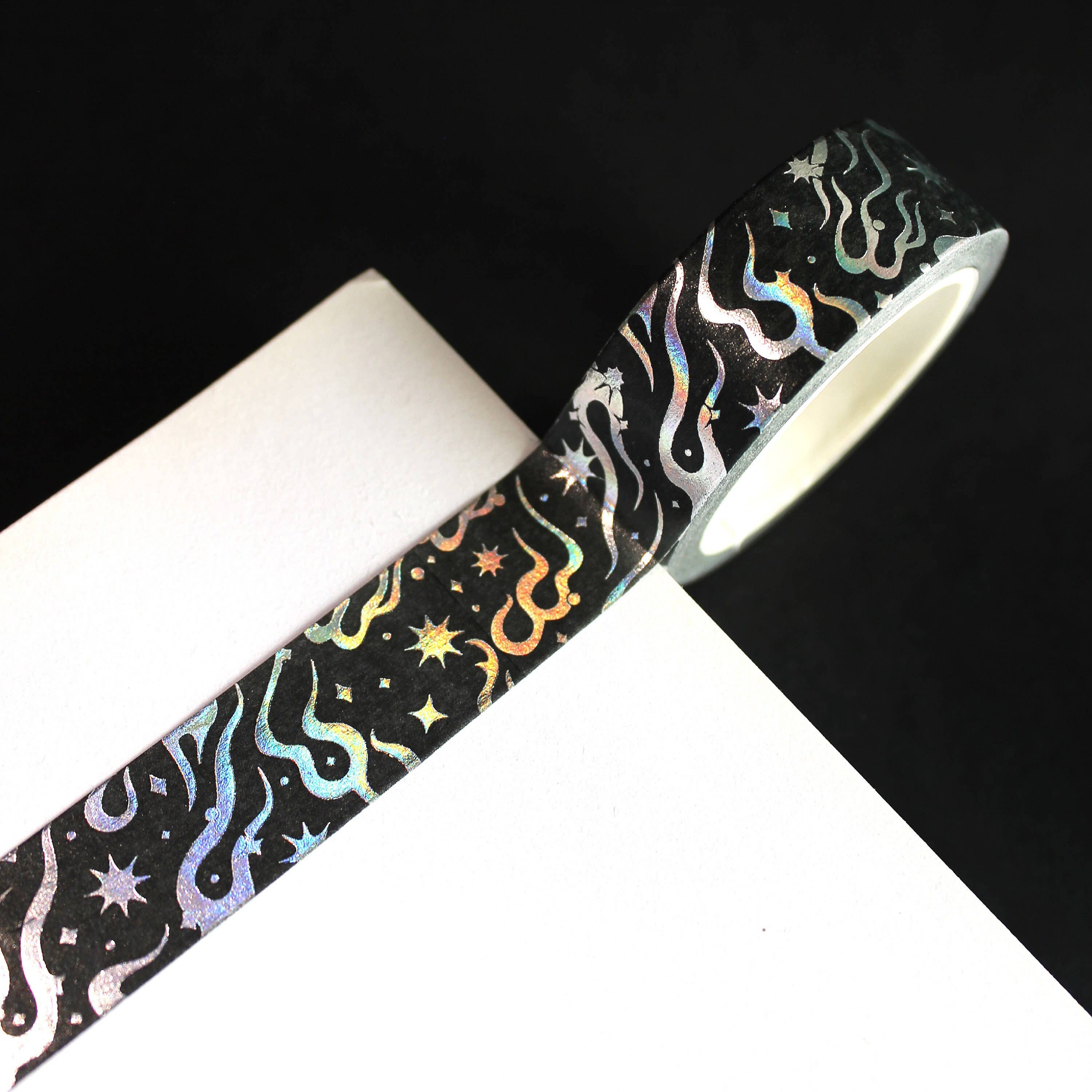 Silver Flames Foiled Washi Tape | New Heights Studio