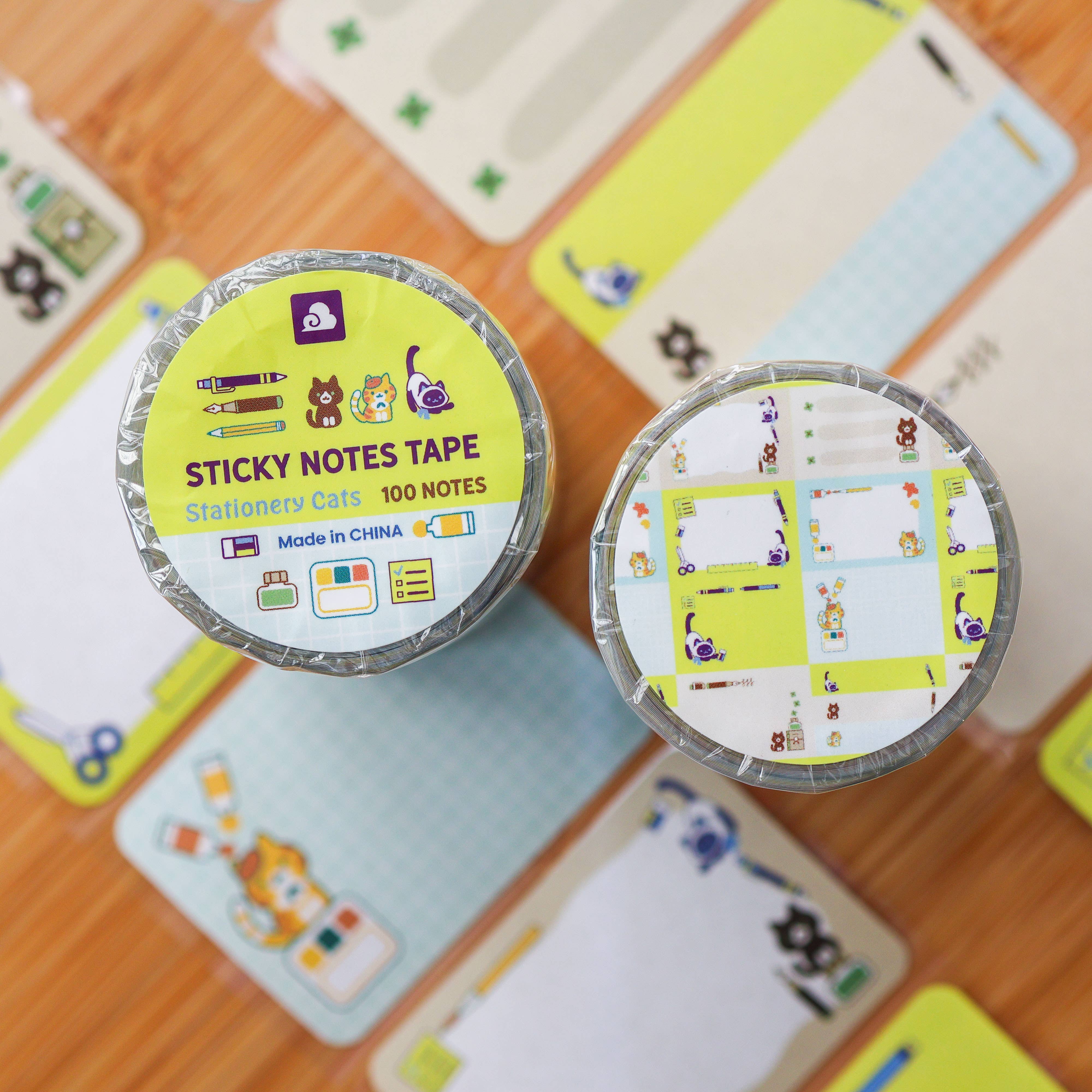 Stationery Cats Paper Roll Labels by Thousand Skies | Papertail Fox