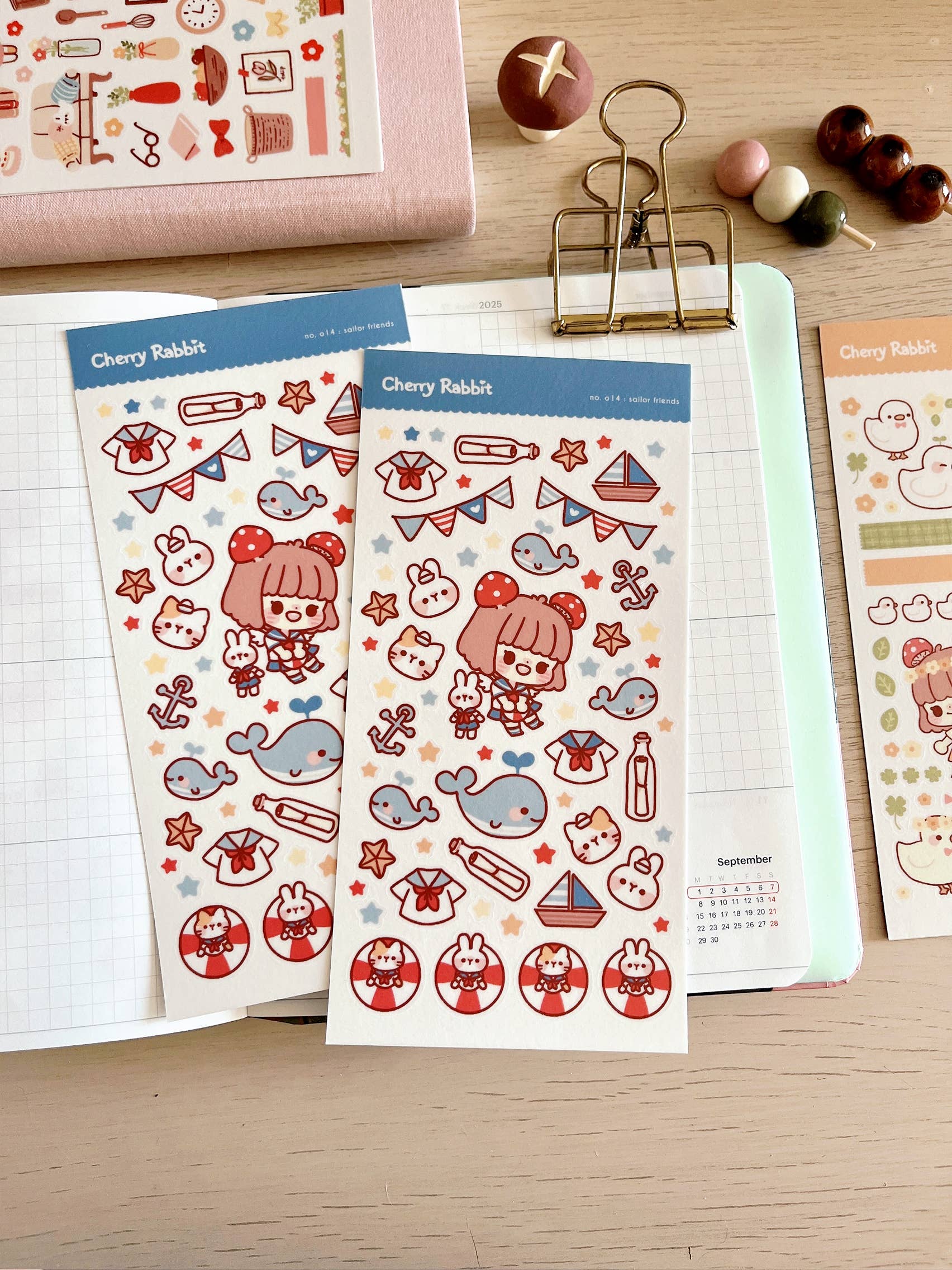 Sailor Friends Sticker Sheet no.014 by Cherry Rabbit | Papertail Fox