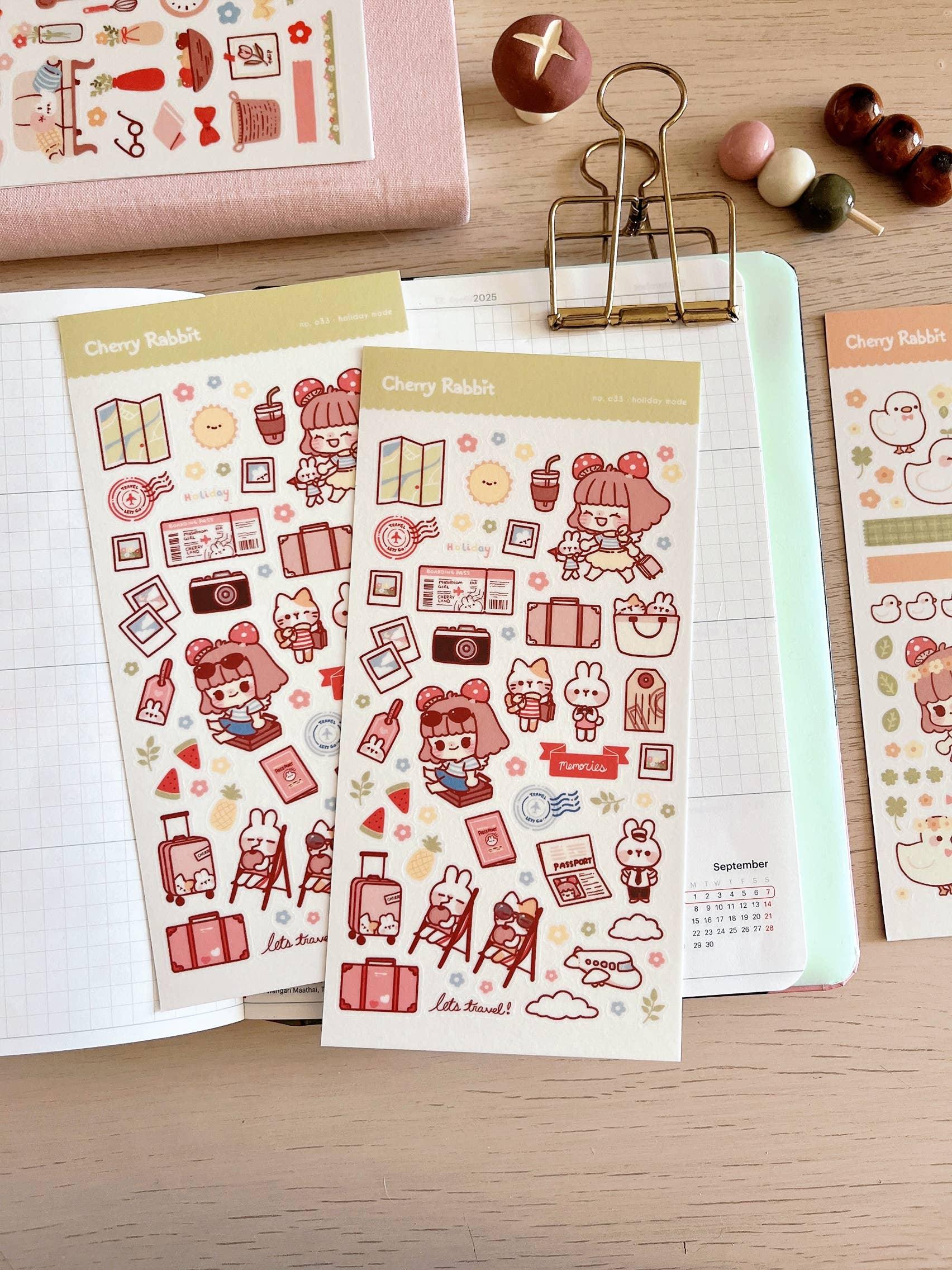 Holiday Mode Sticker Sheet no.033 - Papertail Fox
