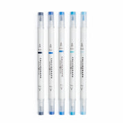 Indigo Hues Calliograph Set of 5 | Archer & Olive