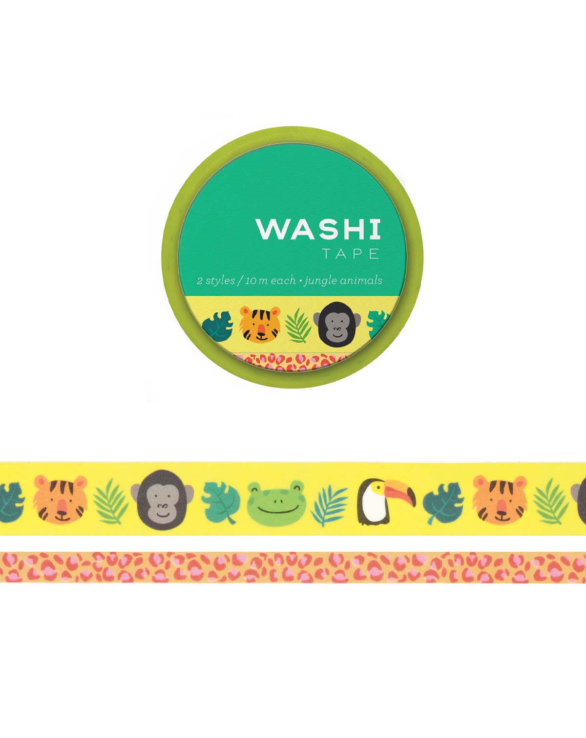 Jungle Animals Set of 2 Washi Tape by Girl of All Work | Papertail Fox
