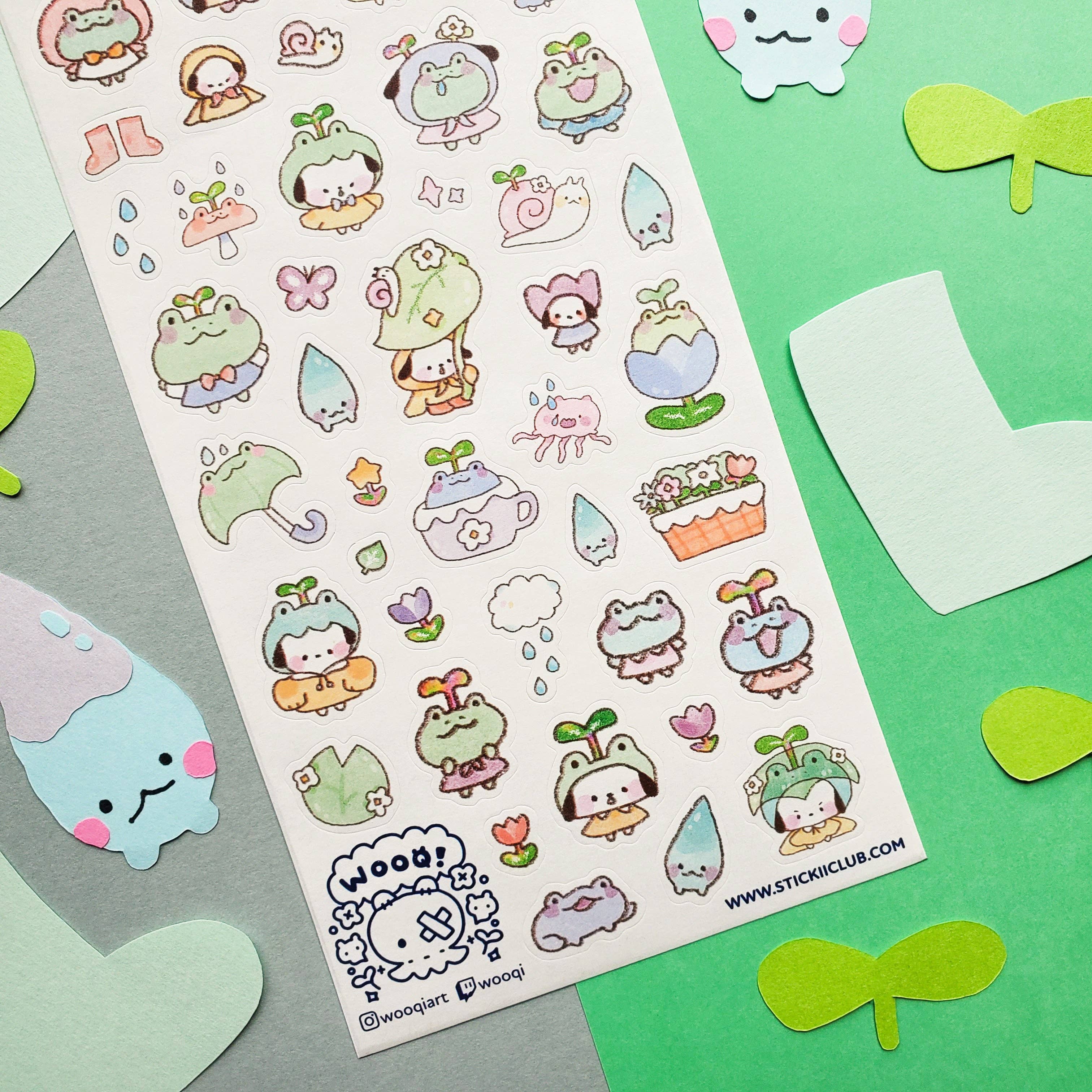 Rainy Sprout Cuties Sticker Sheet | Stickii