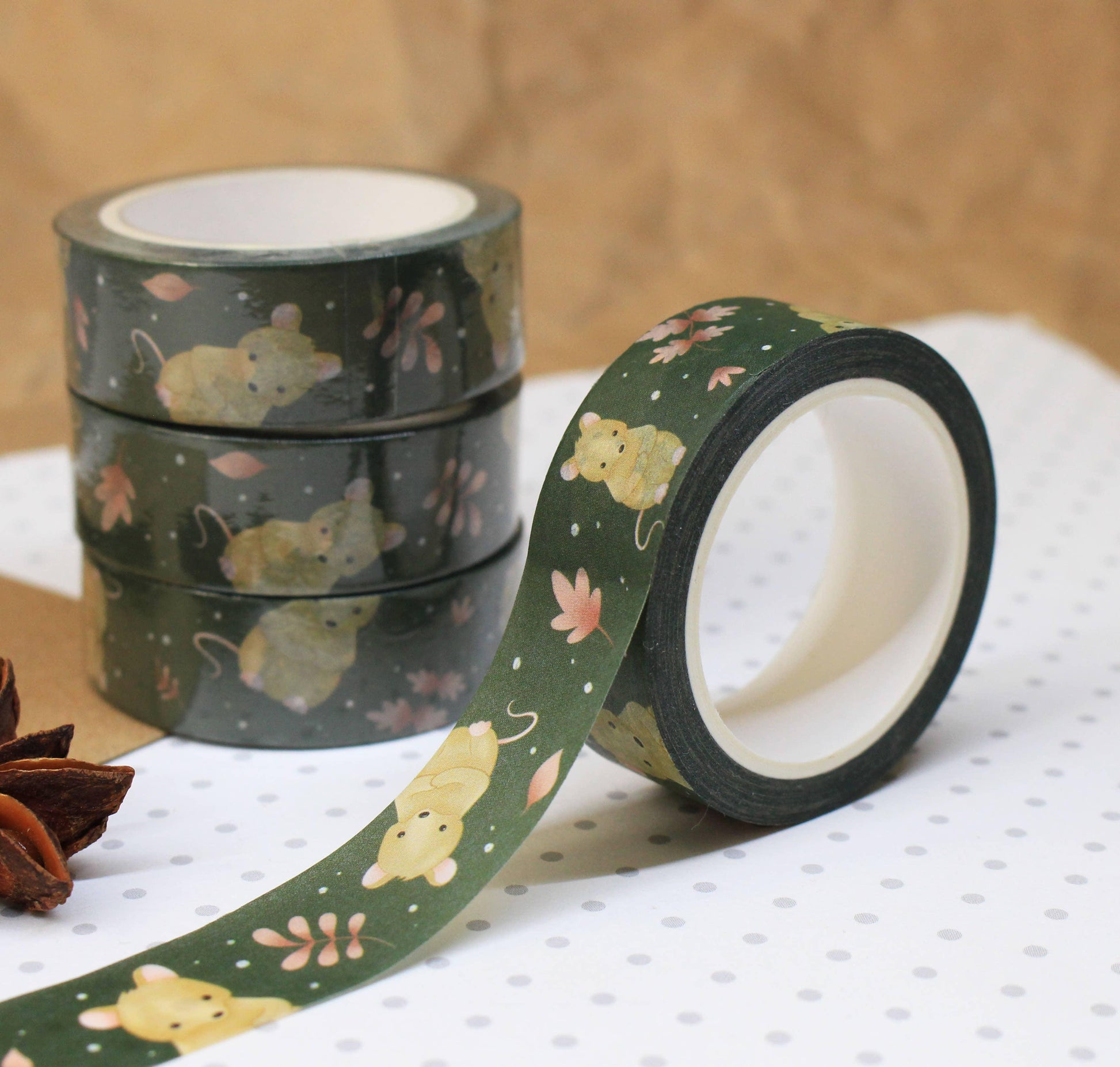 Mouse Washi Tape | Ellis Woolley Illustration - Papertail Fox