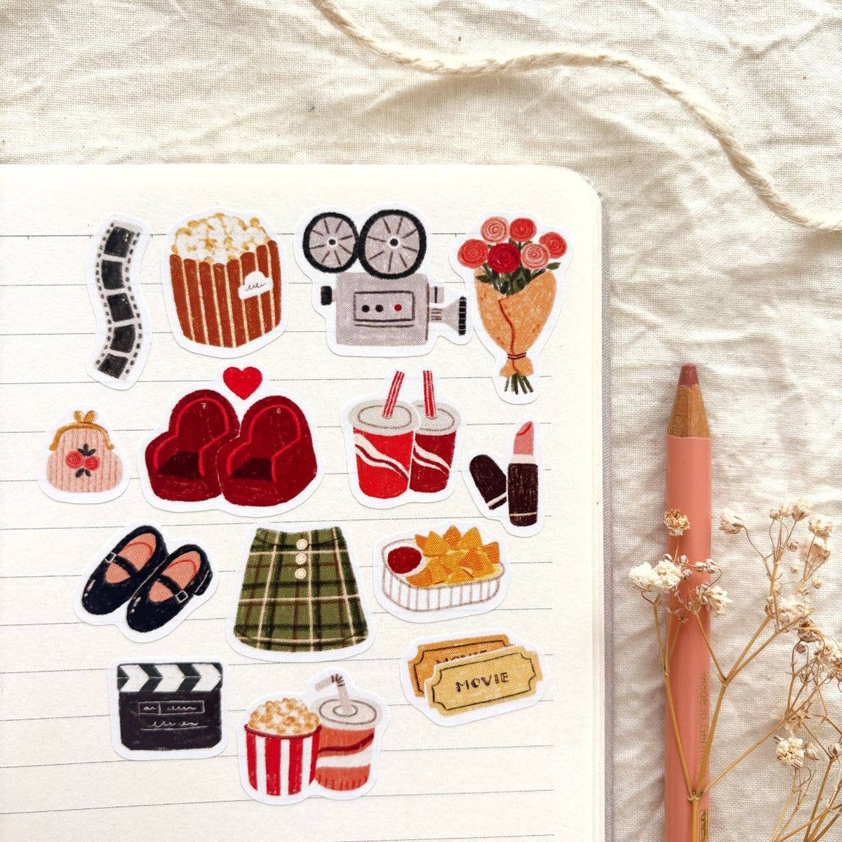 Movie Date Sticker Sheet | Och Monika