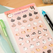 Chubby Bunnies Sticker Sheet by Birdie Tam | Papertail Fox