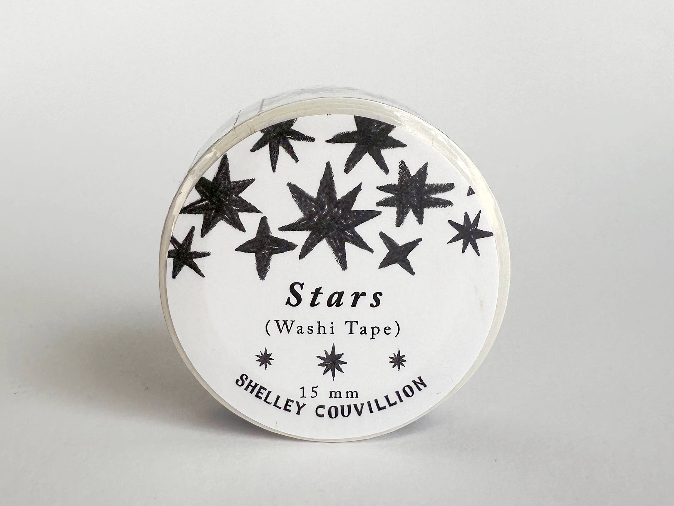 Stars Black and White Pattern Washi Tap