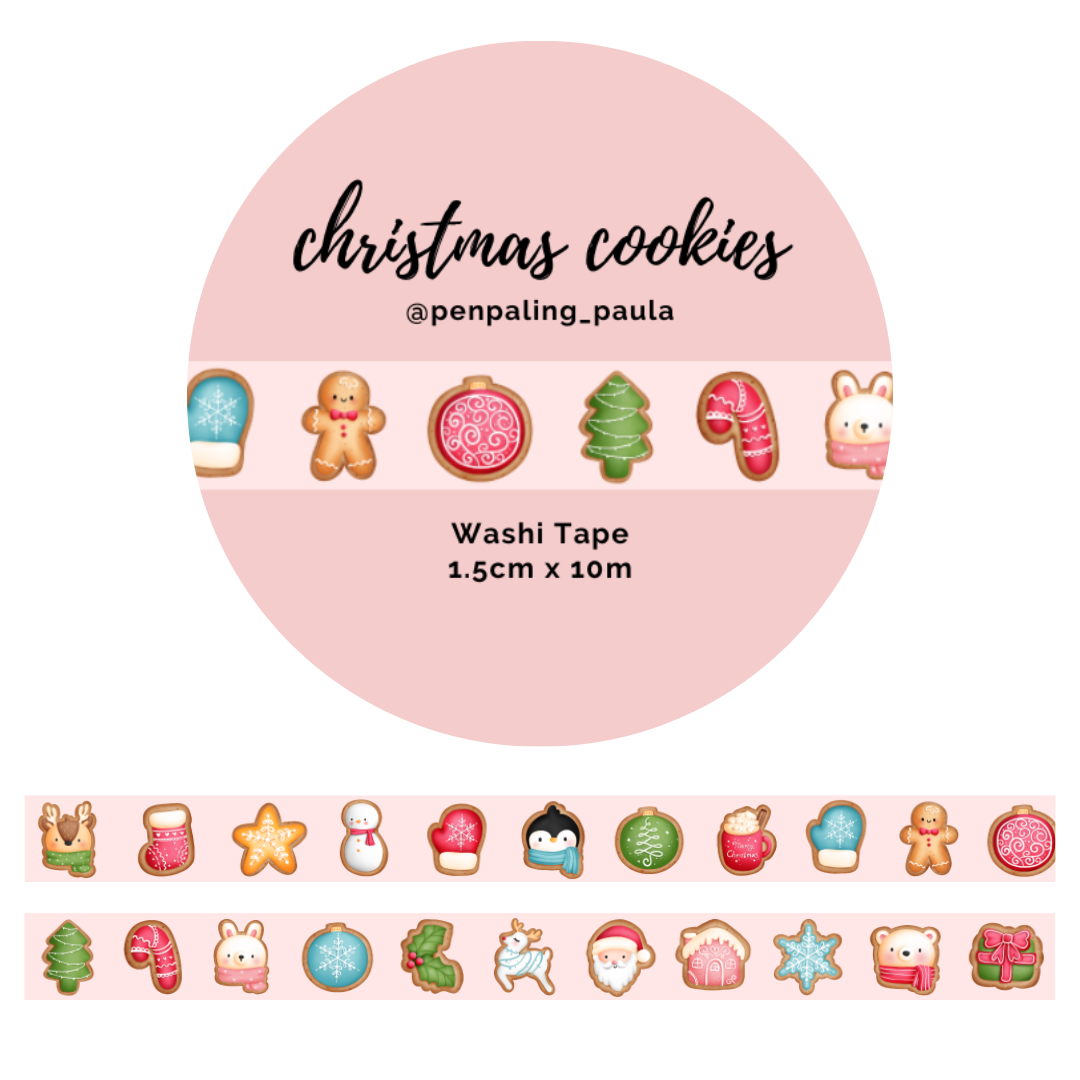 Christmas Cookies Washi Tape by Penpaling Paula | Papertail Fox