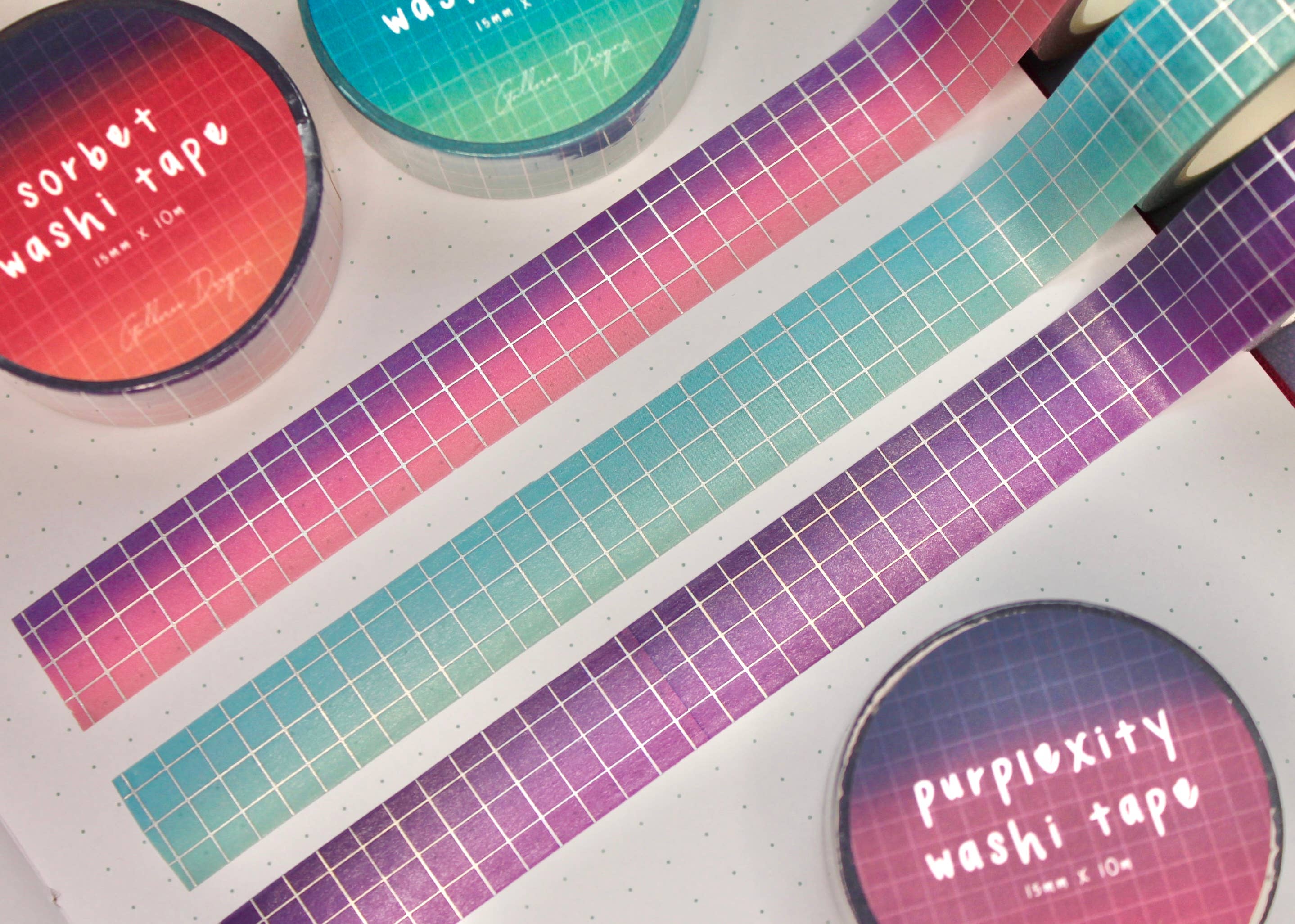 Grid Washi Tape, Masking Tape, Washi Sticker Roll