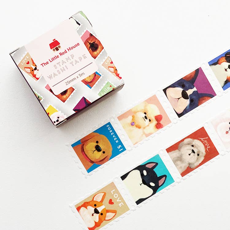 Dogs Stamp Washi Tape by The Little Red House | Papertail Fox
