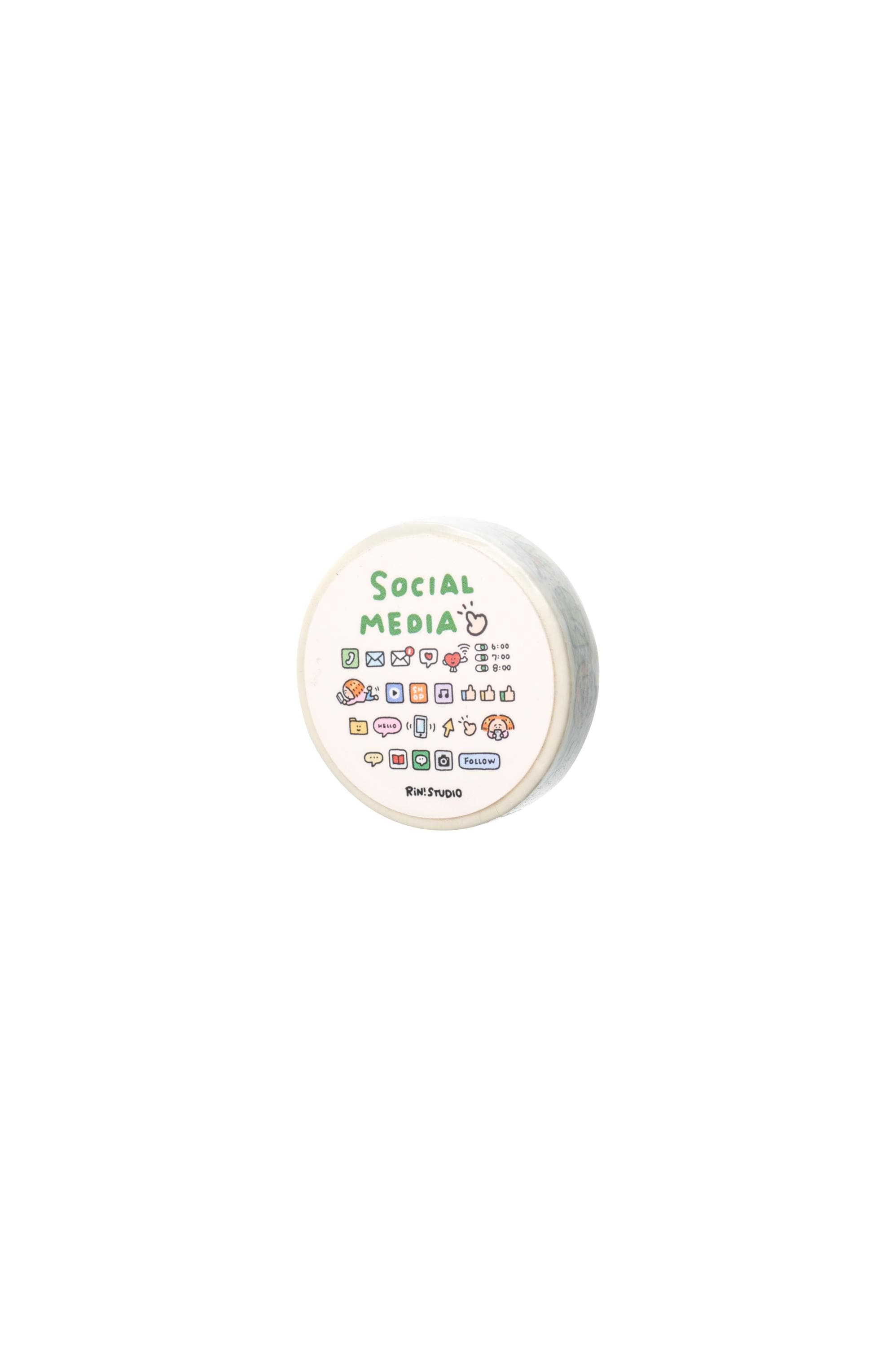 Social Media Mini Washi Tape by RiN! Studio | Papertail Fox