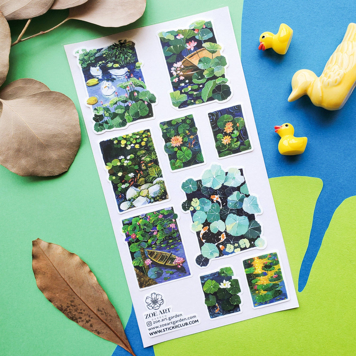 Pond Hopping Sticker Sheet