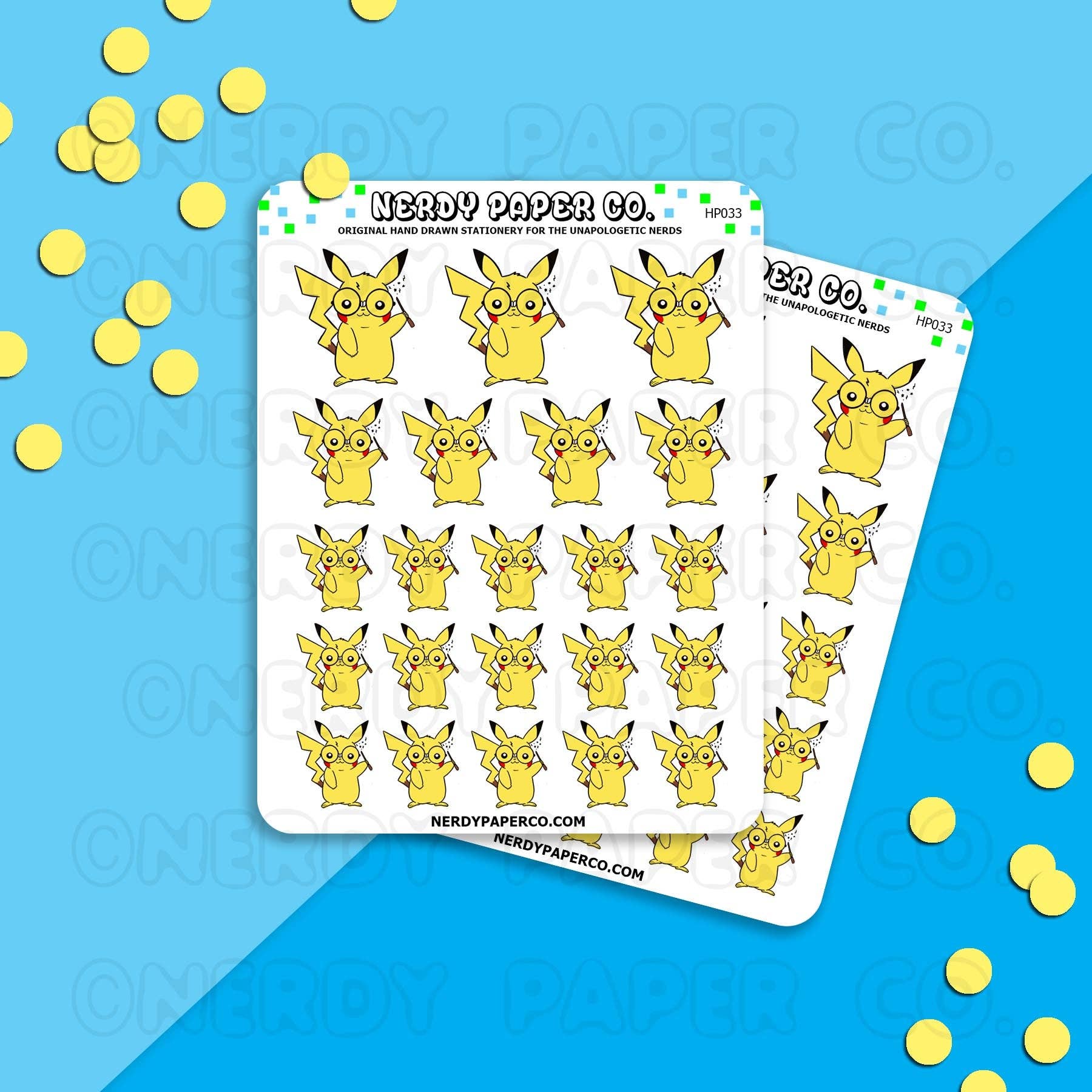 PIKAPOTTER- Hand Drawn Stickers Deco | HP033