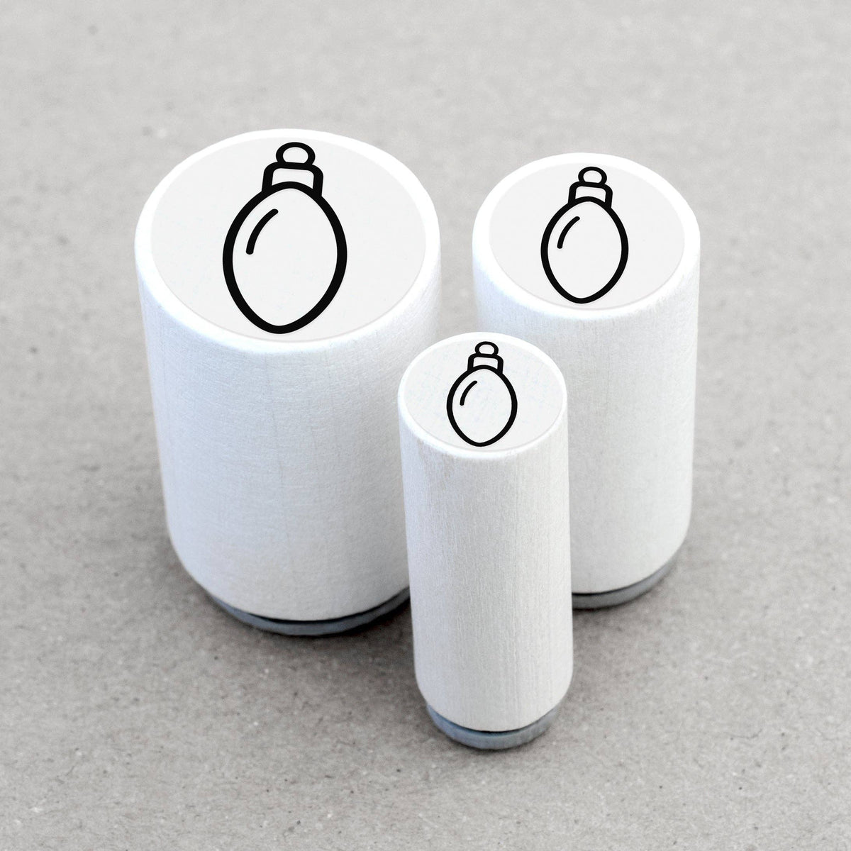 Teardrop Ornament Mini Stamp | Merry & Bright
