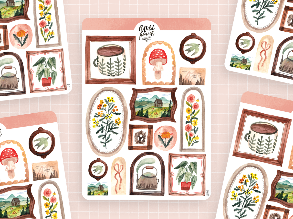 Frames Sticker Sheet by Wild Pencil Studio | Papertail Fox