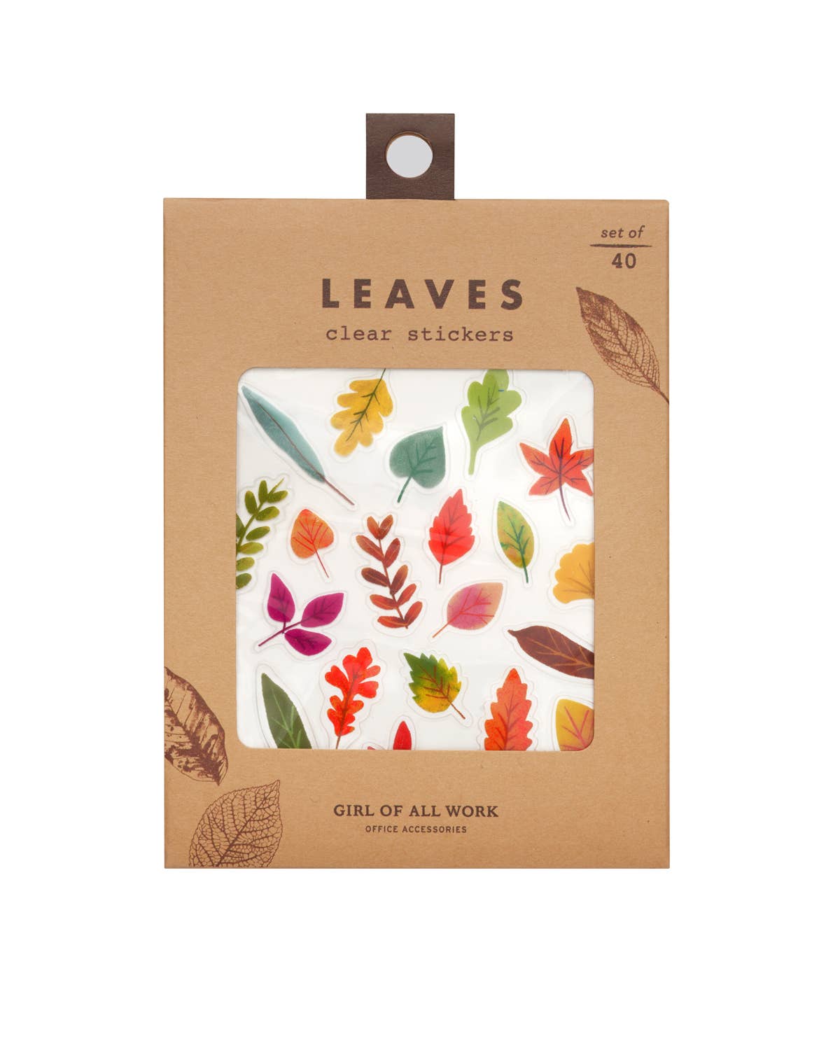 Leaves Clear Stickers by Girl of All Work | Papertail Fox