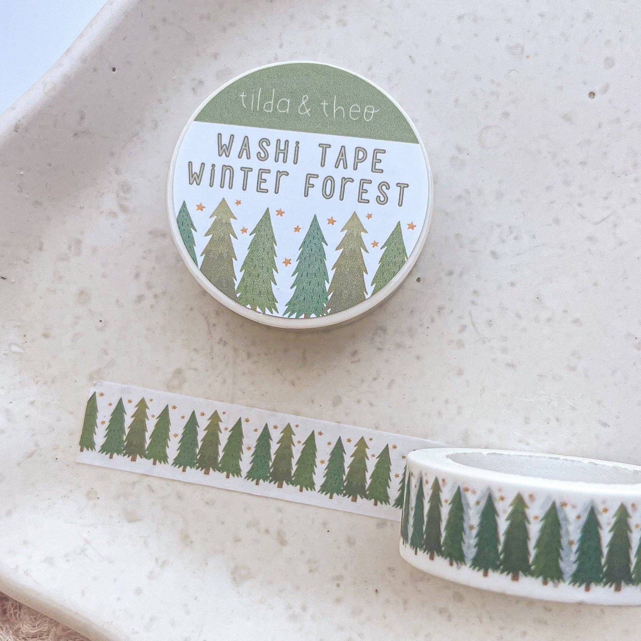 Fir Trees Washi Tape | Tilda & Theo